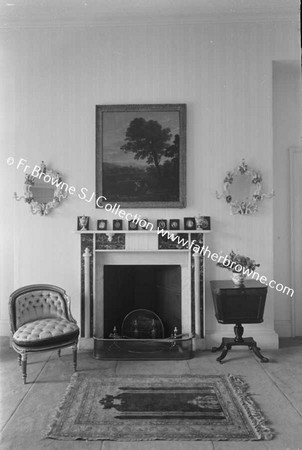 DUNSANY CASTLE FIREPLACE IN BEDROOM